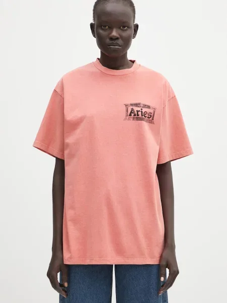 Kratka majica Aries Aged Ancient Temple SS Tee oranžna