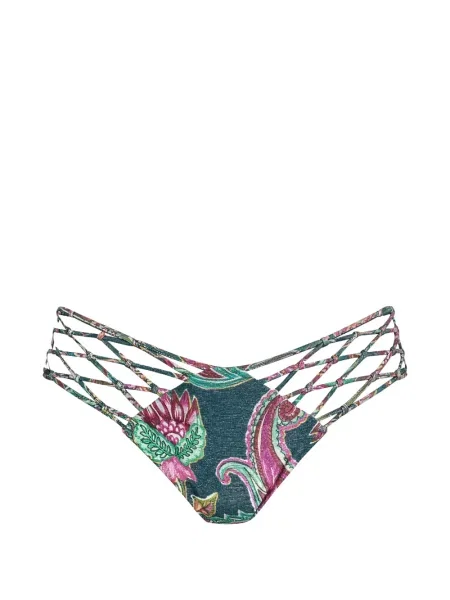 Bikini Del Maar plecione niebieskie
