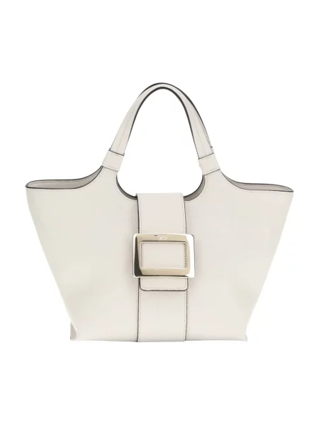 Torebka Roger Vivier skórzana beżowa