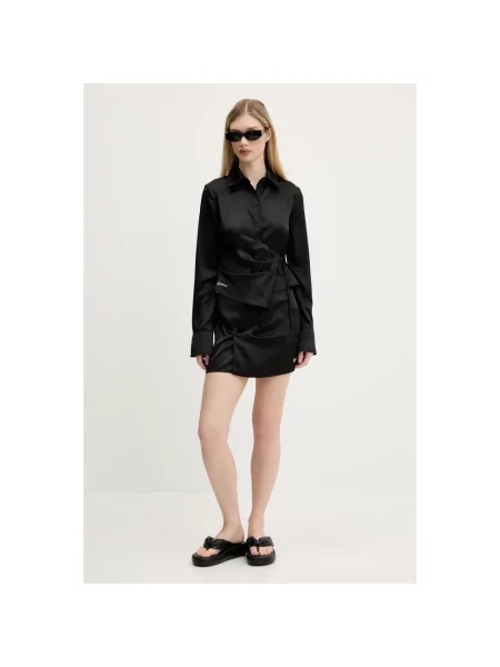 Karl Lagerfeld Jeans spódnica mini prosta czarny