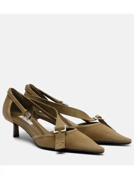 Platno salonarji Prada zelena