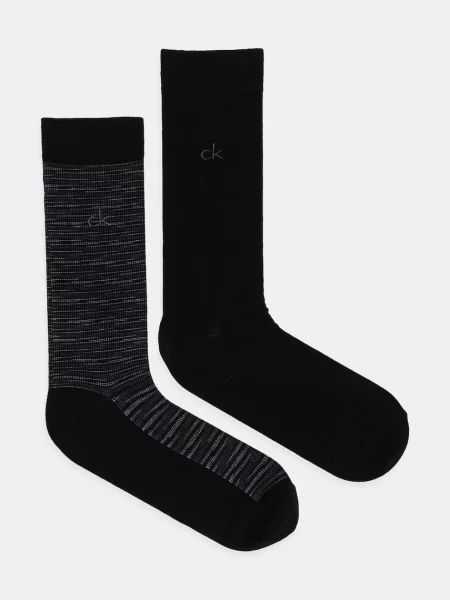 Чорапи Calvin Klein 2 чифта черно
