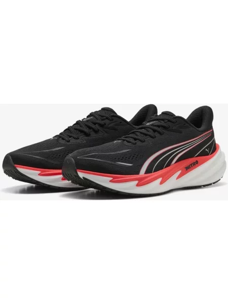 Buty do biegania Puma Velocity NITRO 5 czarny czerwony 40 biały