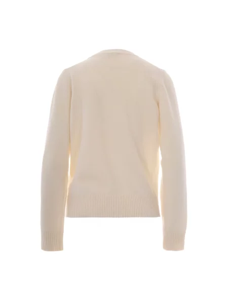 Sweter Ganni wełniany biały