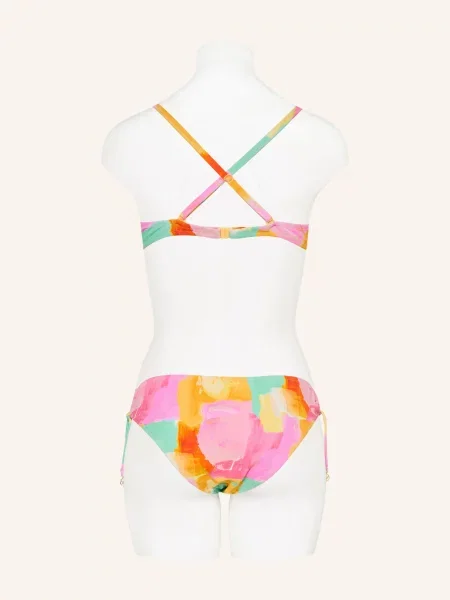 Watercult Bikiny S Ramínky Empowered Play růžová tyrkysová žlutá