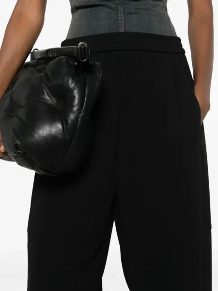 Pantaloni Drhope din țesătură twill negru