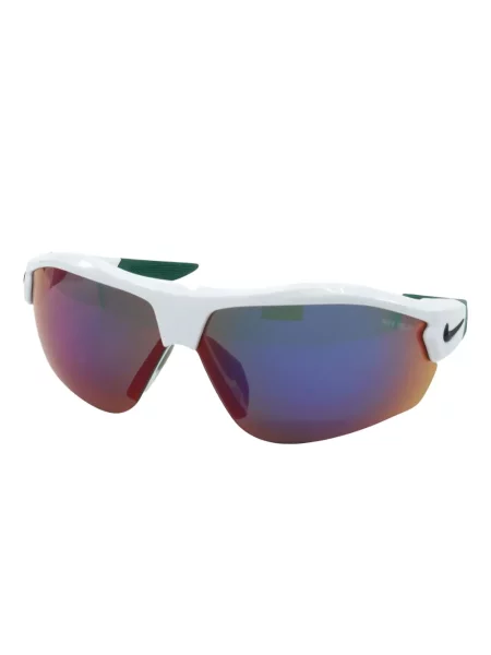 Ochelari de soare Nike cu cordon din jerseu cu imprimeu abstract gri