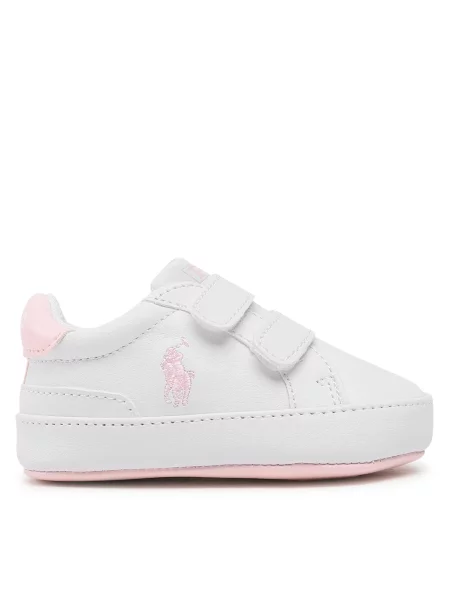 Sneakers Polo Ralph Lauren Heritage Court Ii Ez Layette alb