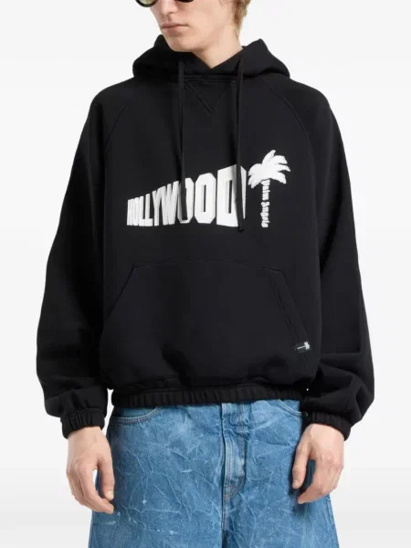 Hanorac cu glugă Palm Angels negru