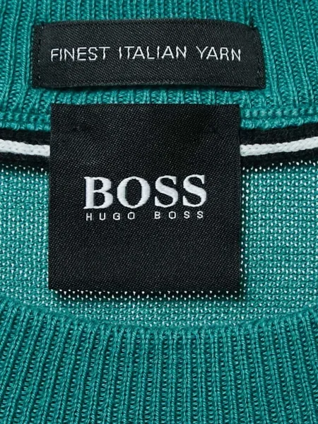 Pulover Boss cu decolteu rotund albastru