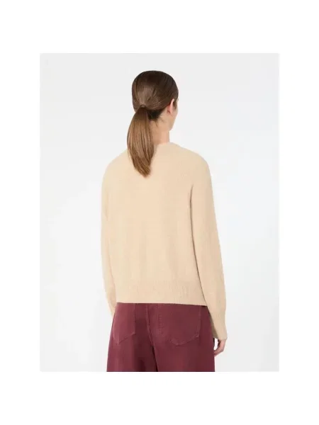 Sweter Weekend Max Mara z kaszmiru beżowy