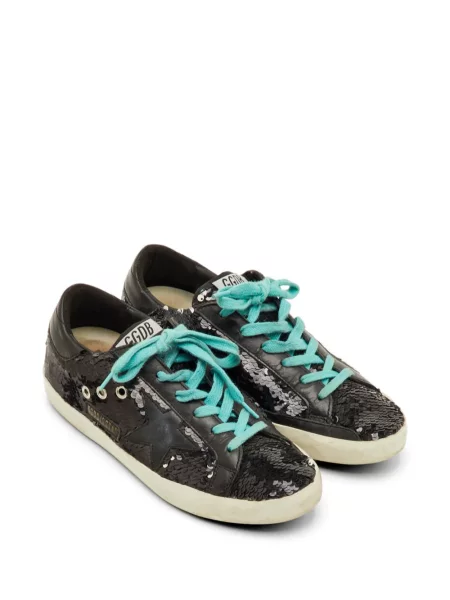 Sneakerși Golden Goose May cu paiete negru