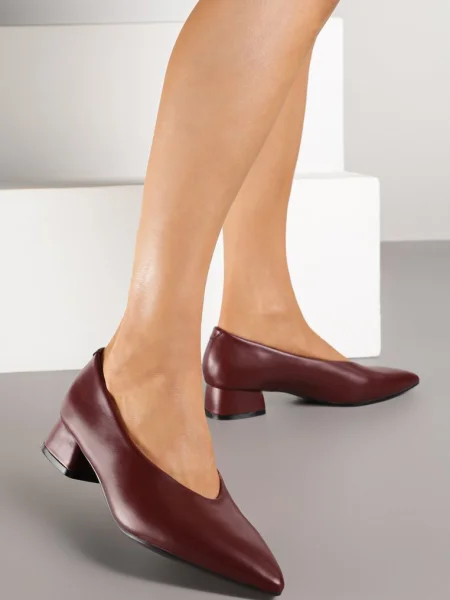 Pantofi cu Alinire bordo