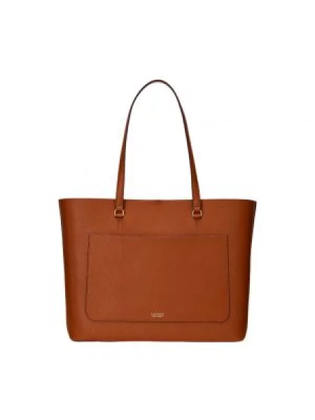 Lauren Ralph Lauren torebka skórzana brązowy