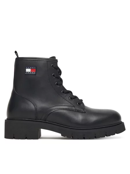 Trapery Tommy Jeans czarne