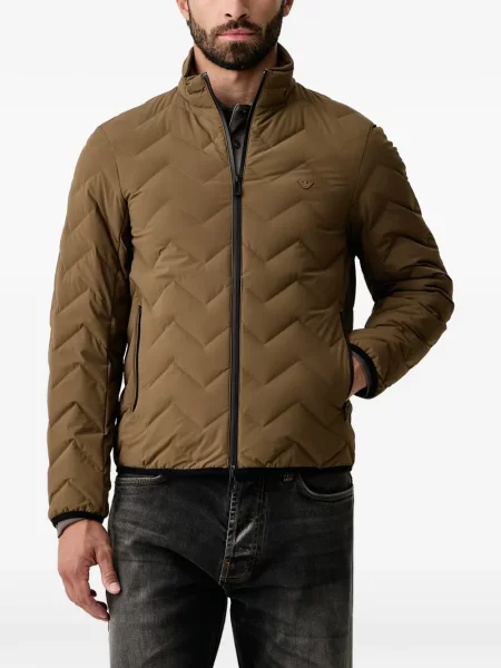 Matlasat geacă Emporio Armani maro