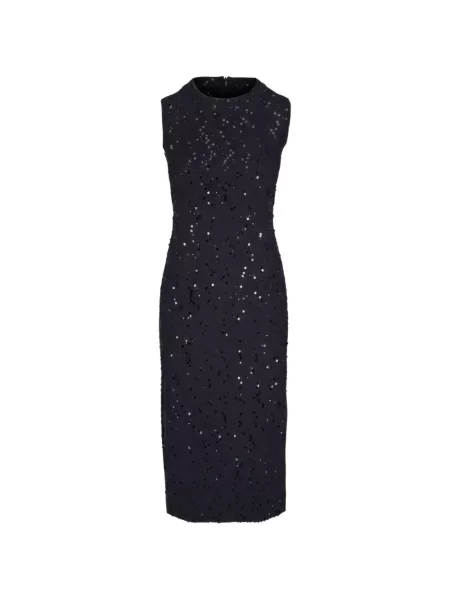 Rochie midi Akris cu paiete din tweed negru