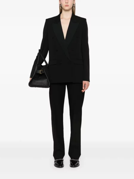 Švarkas Stella Mccartney ruoželis dvieiliai juoda