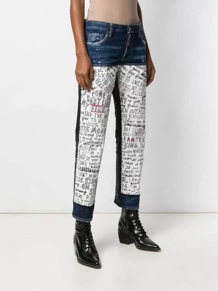 Blugi Dsquared2 cu imagine albastru