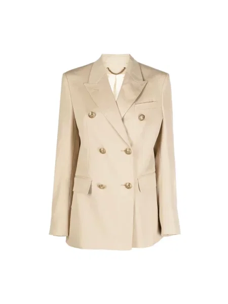 Marynarka Golden Goose wełniana dwurzędowa beżowa