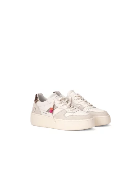Sneakersy D.a.t.e. na platformie białe