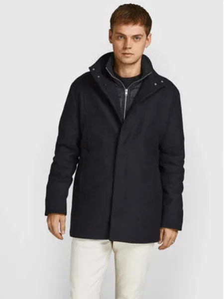 Jack&Jones Palton de lână Dunham Regular Fit negru