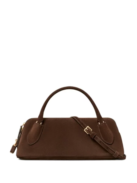 Велурен топ Tory Burch кафяво
