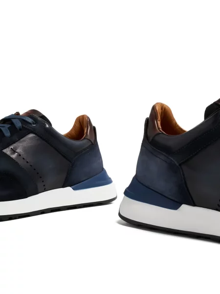 Sneakerși Magnanni din piele de căprioară albastru