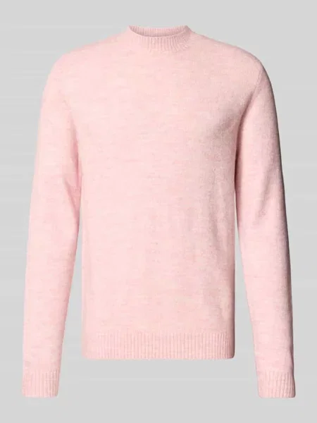 Sweter z dzianiny o kroju regular fit z prążkowanymi wykończeniami Mcneal
