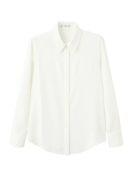 MANGO Bluză Basic murdar alb