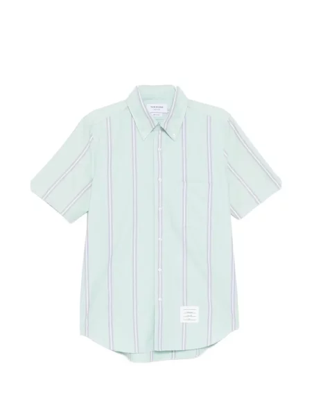 Cămașă Thom Browne cu dungi verde