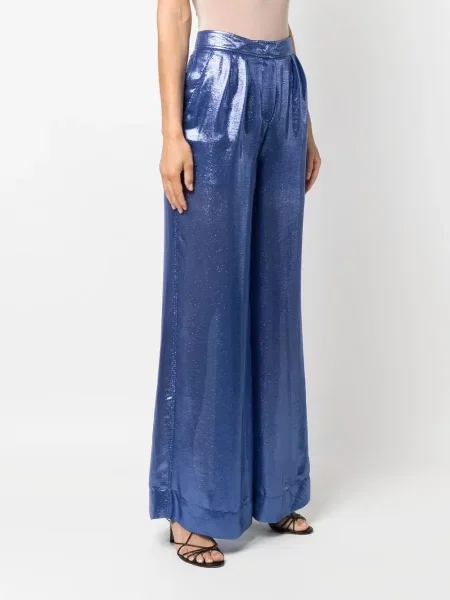 Pantaloni Alberta Ferretti albastru