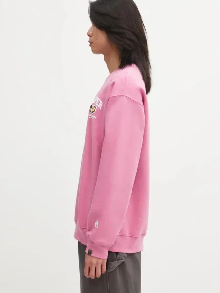 Μπλούζα AAPE Aaper Crew Neck ροζ