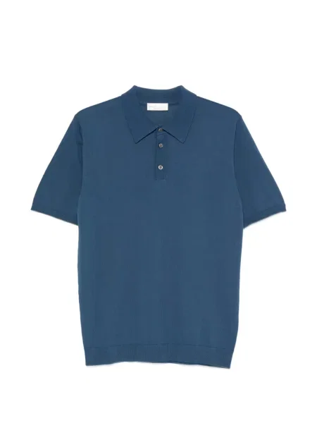 Scurt tricou polo Roberto Collina albastru