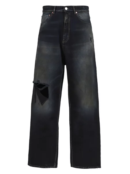 Pantaloni Vetements zdrențuiți negru