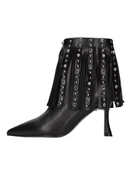 Buty do kostki Tosca Blu skórzane czarne