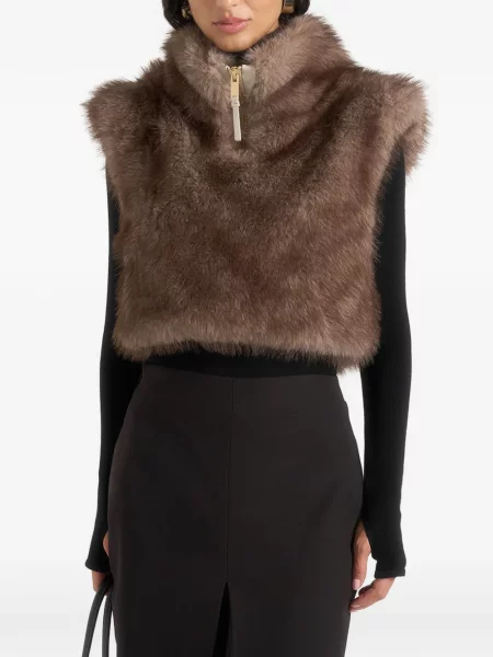 Vestă Manière De Voir cu blană maro