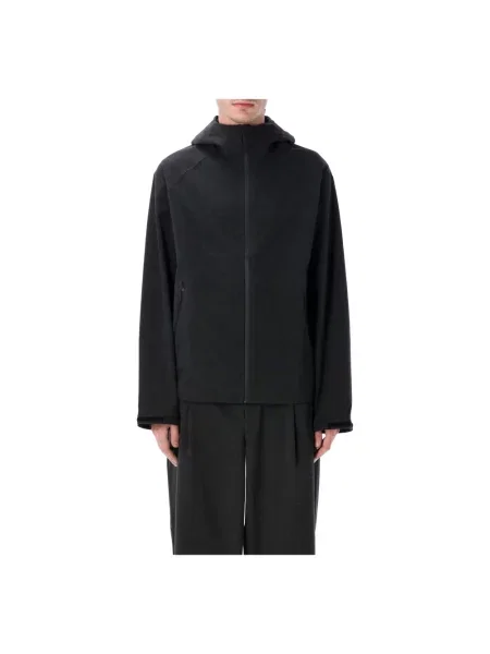 Turystyka piesza kurtka Hiking Patrol z kapturem szara