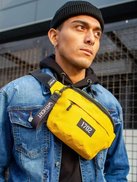 Поясная сумка Without желтая