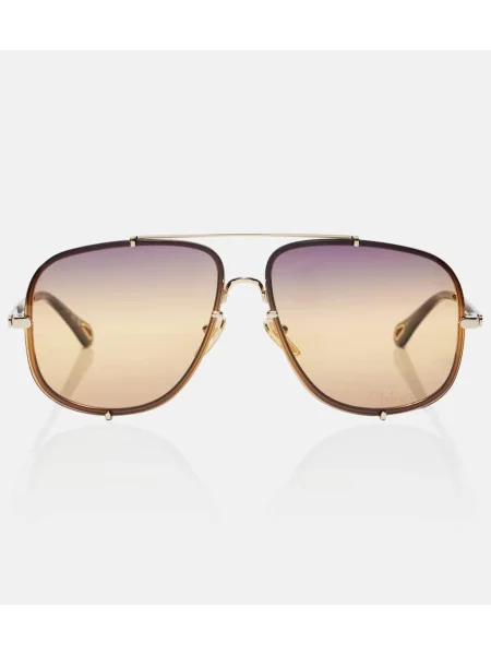 Ochelari de soare Chloé auriu