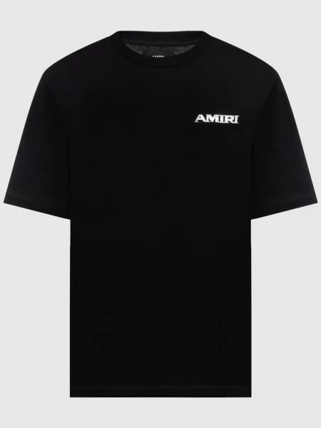 Футболка з принтом логотипа Amiri чорна