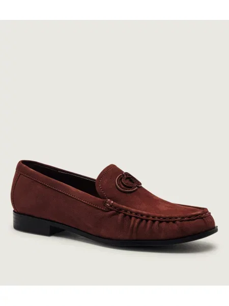 Guess De piele pantofi loafer Belda maro