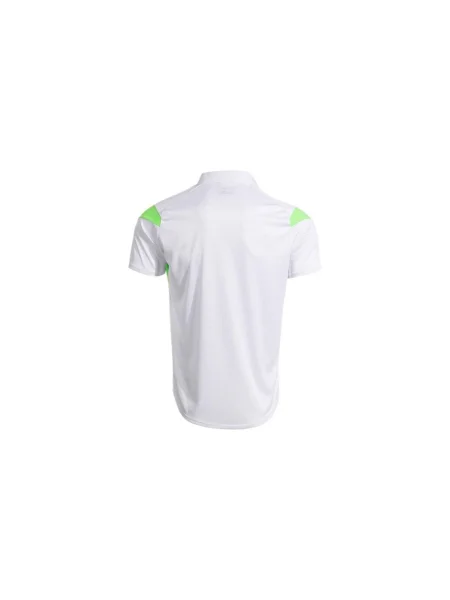 Pánske tenisové tričko Joma Montreal white/fluor green biela