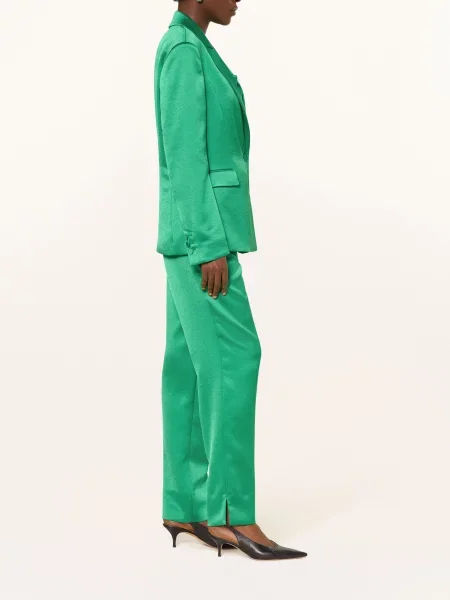 Marc Cain Saténové Kalhoty Franca pepper green zelené