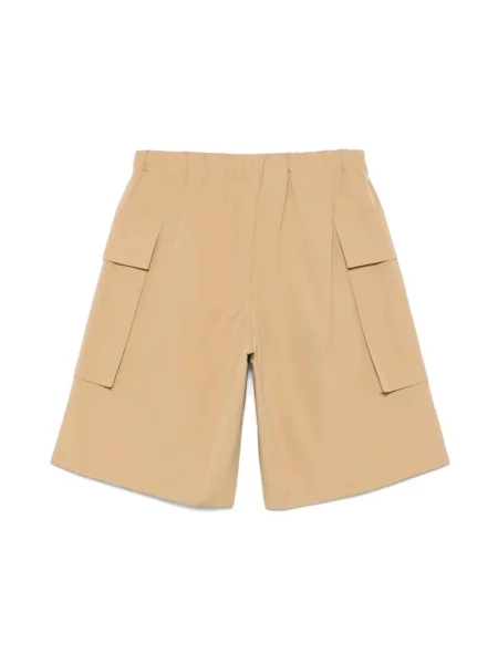 Bermudy Jil Sander z elastyczną talią brązowe