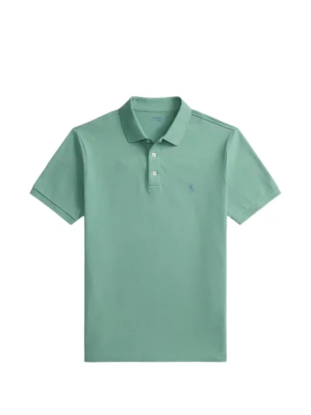 Hálós kockás pólóing Polo Ralph Lauren nyomtatás fekete