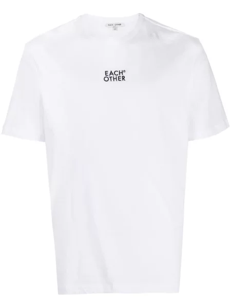 Tricou Each X Other cu broderie alb