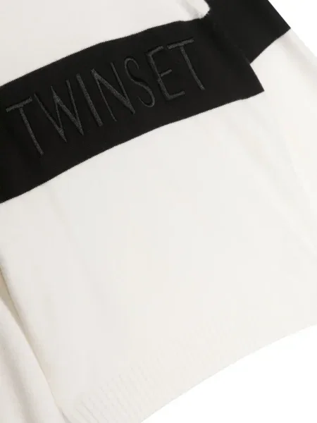 Sweter dziecięcy Twinset biały