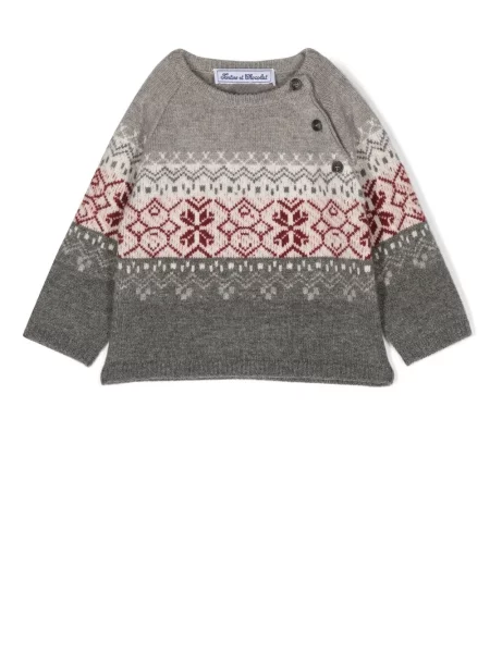 Sweter dziecięcy Tartine Et Chocolat szary