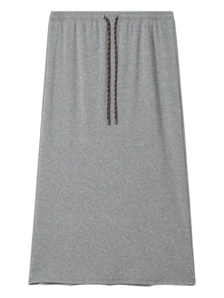 Spódnica midi Tout A Coup do kolan szara